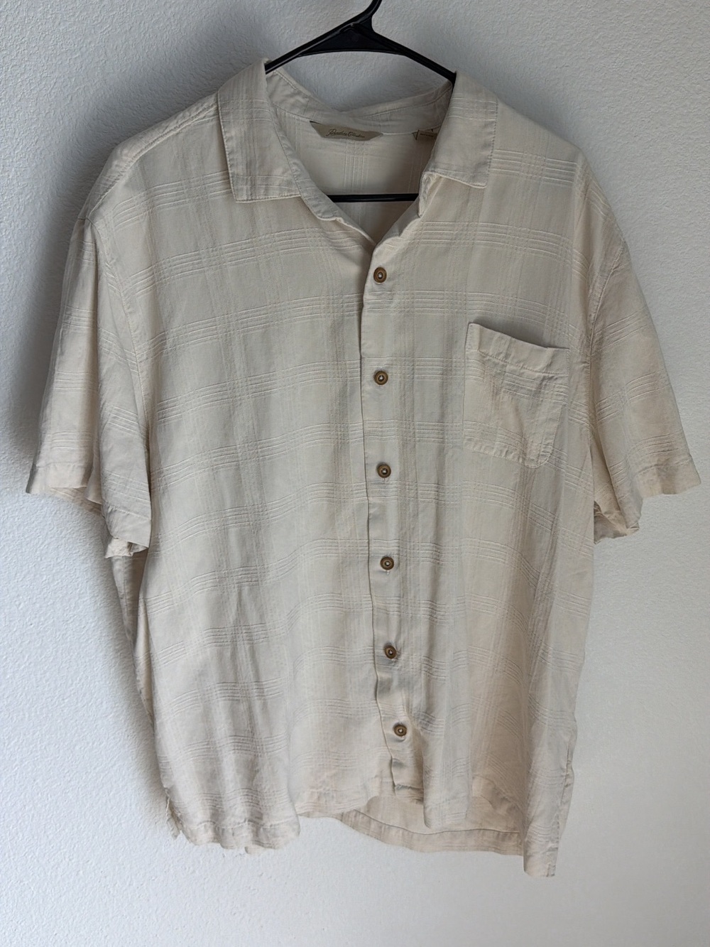Paradise Collection Men's Silk Short-Sleeve Button-Up Polo Shirt - Size XXL